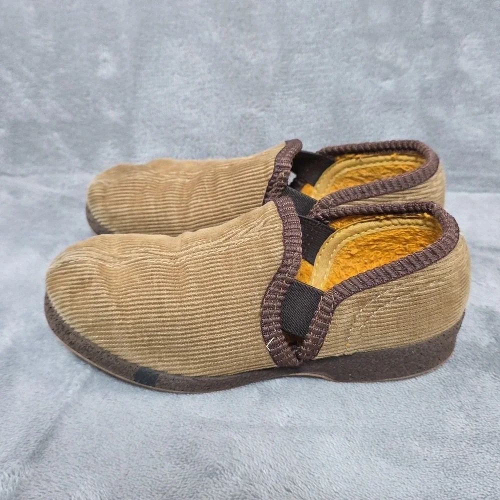 Vintage Wellco Kids Corduroy Mules Size 8 Please See‎ Photos VGC